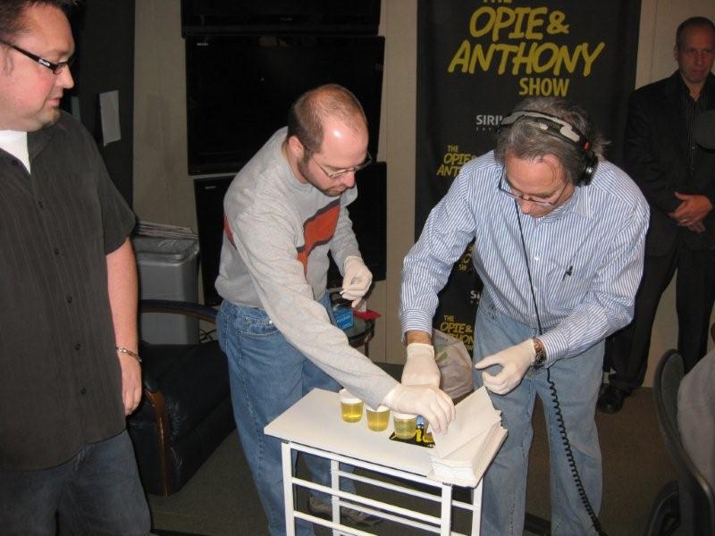 Todd waits with bated breath as John and Steve test the samples